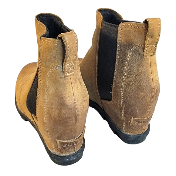 Sorel Womens Joan Of Arctic Wedge II Chelsea  Elk Ankle Boots Women's Size 8.5 - Picture 5 of 10